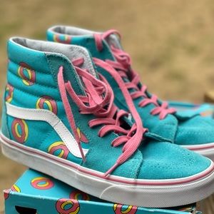 VANS Odd Future SK8-HI Scuba Blue Donut Shoe, size Men’s 8